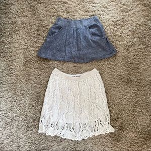 Bundle of 2 vintage Victoria Secret Moda Int’l skirts Sz S